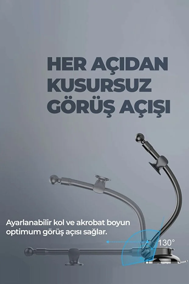 Güçlü Mıknatıslı Vantuzlu Araç Içi Telefon Tutucu